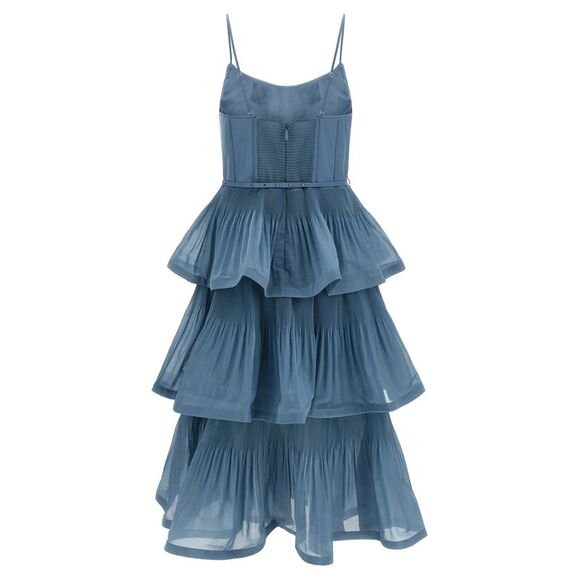 Zimmermann Women 'Pleated Tiered Midi' Dress - Picture 2 of 4